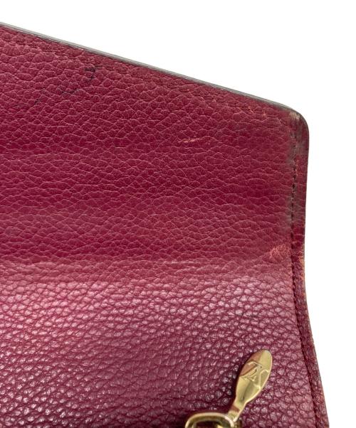 LOUIS VUITTON（ルイ ヴィトン）LOUIS VUITTON (ルイ ヴィトン) 長財布　ポルトフォイユ・パラス ブラウン×レッドの古着・服飾アイテム