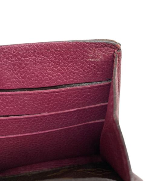 LOUIS VUITTON（ルイ ヴィトン）LOUIS VUITTON (ルイ ヴィトン) 長財布　ポルトフォイユ・パラス ブラウン×レッドの古着・服飾アイテム