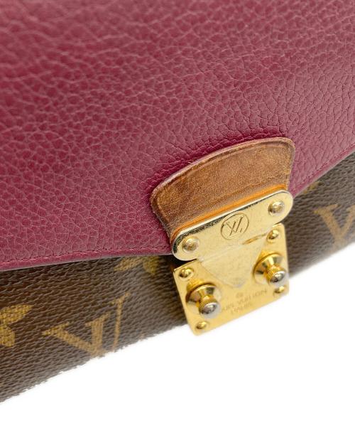 LOUIS VUITTON（ルイ ヴィトン）LOUIS VUITTON (ルイ ヴィトン) 長財布　ポルトフォイユ・パラス ブラウン×レッドの古着・服飾アイテム