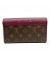 LOUIS VUITTON (ルイ ヴィトン) 長財布　ポルトフォイユ・パラス ブラウン×レッド：25000円