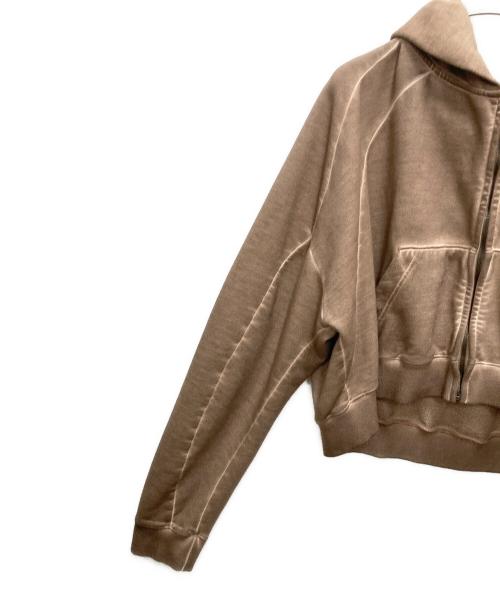 i fell lucky（アイ フィール ラッキー）i fell lucky (アイ フィール ラッキー) ジップパーカー ブラウン サイズ:SIZE Lの古着・服飾アイテム