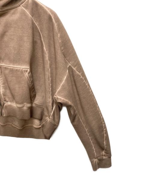 i fell lucky（アイ フィール ラッキー）i fell lucky (アイ フィール ラッキー) ジップパーカー ブラウン サイズ:SIZE Lの古着・服飾アイテム