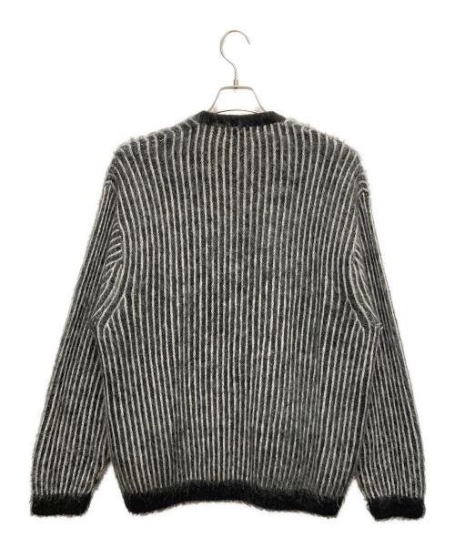SUPREME（シュプリーム）SUPREME (シュプリーム) ニットカーディガン ブラック×ホワイト サイズ:SIZE XLの古着・服飾アイテム