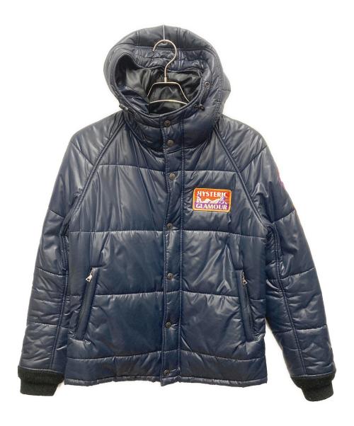 Hysteric Glamour（ヒステリックグラマー）Hysteric Glamour (ヒステリックグラマー) 中綿ブルゾン ネイビー サイズ:SIZE Mの古着・服飾アイテム