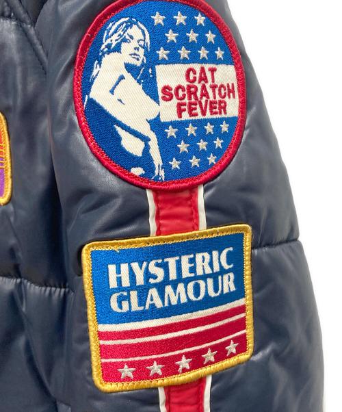 Hysteric Glamour（ヒステリックグラマー）Hysteric Glamour (ヒステリックグラマー) 中綿ブルゾン ネイビー サイズ:SIZE Mの古着・服飾アイテム