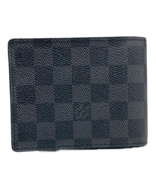 LOUIS VUITTON（ルイ ヴィトン）LOUIS VUITTON (ルイ ヴィトン) 2つ折り財布 ブラックの古着・服飾アイテム