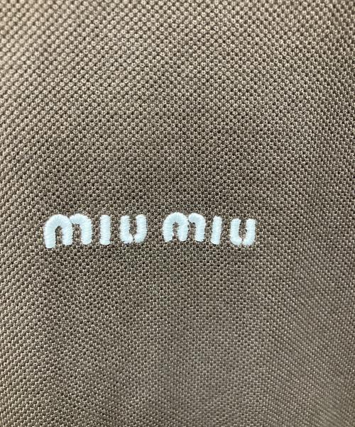MIU MIU（ミュウミュウ）MIU MIU (ミュウミュウ) 長袖カットソー ブラウン サイズ:SIZE Mの古着・服飾アイテム