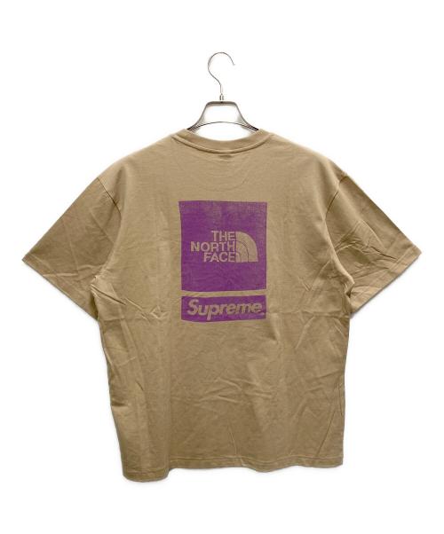 THE NORTH FACE（ザ ノース フェイス）THE NORTH FACE (ザ ノース フェイス) SUPREME (シュプリーム) 半袖カットソー ブラウン サイズ:SIZE Mの古着・服飾アイテム