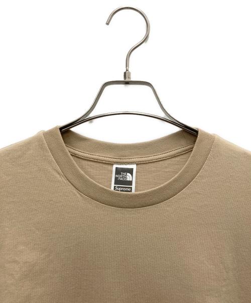 THE NORTH FACE（ザ ノース フェイス）THE NORTH FACE (ザ ノース フェイス) SUPREME (シュプリーム) 半袖カットソー ブラウン サイズ:SIZE Mの古着・服飾アイテム