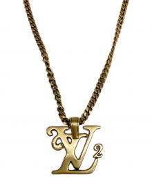 LOUIS VUITTON×NIGO（ルイ ヴィトン×二ゴー）の古着「コリエ スクエアードネックレス ゴールド」｜カラー（ゴールド）