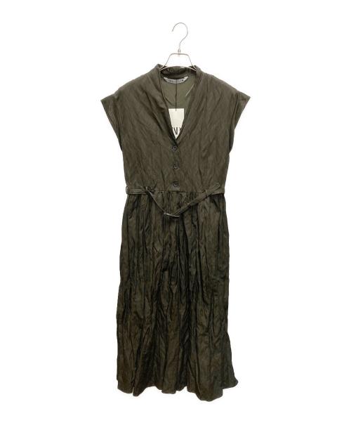 ZARA（ザラ）ZARA (ザラ) ノースリーブ・キャミソールワンピース グリーン サイズ:SIZE Mの古着・服飾アイテム