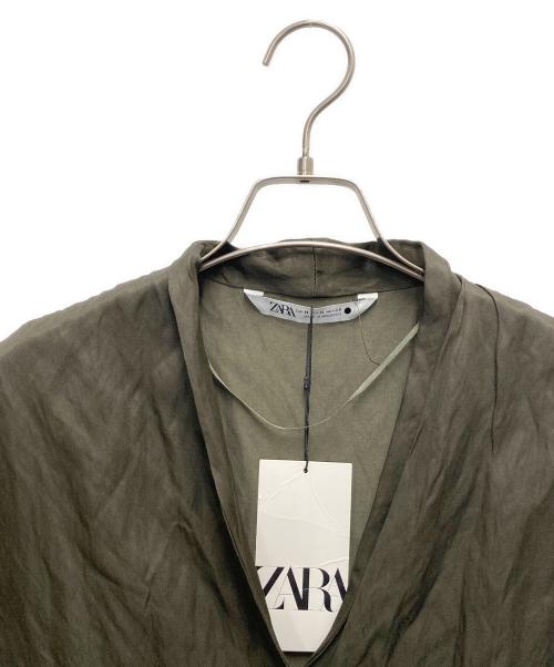 ZARA（ザラ）ZARA (ザラ) ノースリーブ・キャミソールワンピース グリーン サイズ:SIZE Mの古着・服飾アイテム