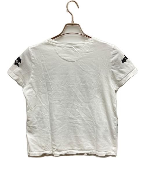 VALENTINO（ヴァレンティノ）VALENTINO (ヴァレンティノ) 半袖カットソー ホワイト×ブラック サイズ:SIZE Sの古着・服飾アイテム