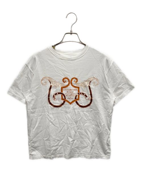 HERMES（エルメス）HERMES (エルメス) 半袖カットソー　L`INSTRVCTION DV ROY ホワイト サイズ:SIZE 38の古着・服飾アイテム