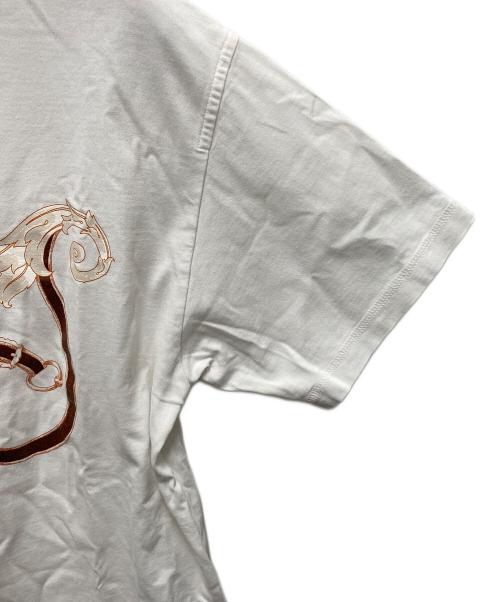 HERMES（エルメス）HERMES (エルメス) 半袖カットソー　L`INSTRVCTION DV ROY ホワイト サイズ:SIZE 38の古着・服飾アイテム