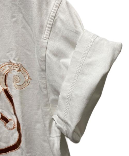 HERMES（エルメス）HERMES (エルメス) 半袖カットソー　L`INSTRVCTION DV ROY ホワイト サイズ:SIZE 38の古着・服飾アイテム