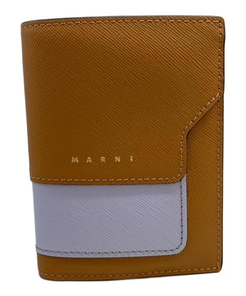 MARNI（マルニ）MARNI (マルニ) 2つ折り財布 ブラウンの古着・服飾アイテム