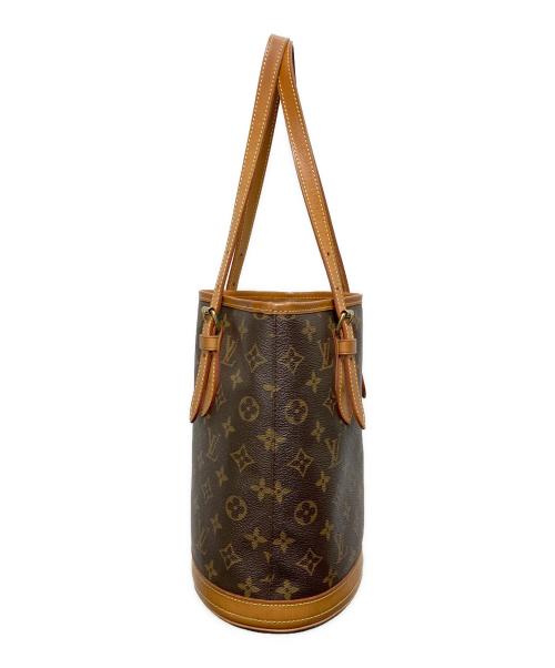 LOUIS VUITTON（ルイ ヴィトン）LOUIS VUITTON (ルイ ヴィトン) ショルダーバッグ　バケットPM ブラウンの古着・服飾アイテム