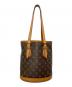 LOUIS VUITTON（ルイ ヴィトン）の古着「ショルダーバッグ　バケットPM」｜ブラウン