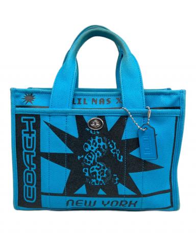 未使用　COACH　トートバッグ 中古・古着通販】COACH (コーチ) トートバッグ ブルー｜ブランド・古着