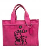 COACHコーチ）の古着「トートバッグ」｜ショッキングピンク