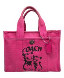 COACH（コーチ）の古着「トートバッグ」｜ショッキングピンク