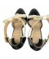 中古・古着 Christian Louboutin (クリスチャン・ルブタン) サンダル ブラック×ゴールド サイズ:SIZE 36（約23㎝相当）：12000円