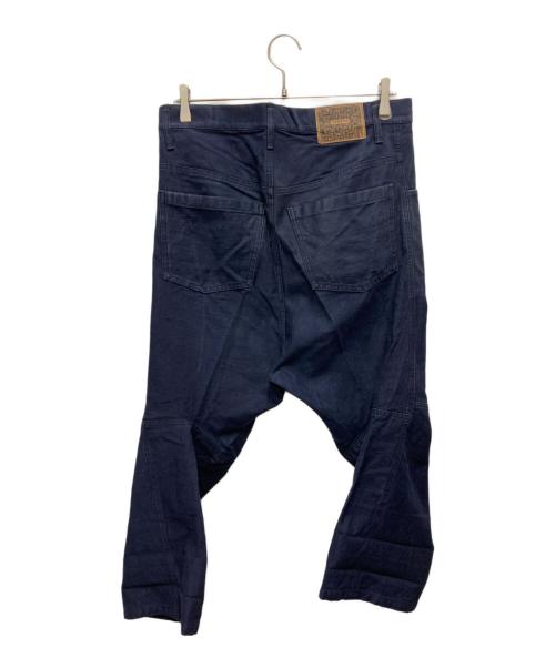 NEMETH（ネメス）NEMETH (ネメス) 立体裁断サルエルデニムパンツ ネイビー サイズ:SIZE XSの古着・服飾アイテム