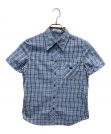 BURBERRY BLUE LABEL（バーバリー ブルー レーベル）の古着「半袖シャツ」｜スカイブルー