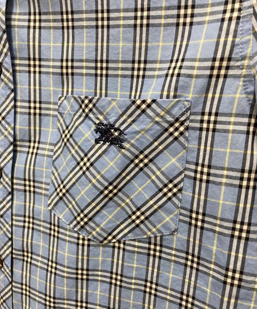 BURBERRY BLUE LABEL（バーバリー ブルー レーベル）BURBERRY BLUE LABEL (バーバリー ブルー レーベル) 半袖シャツ スカイブルー サイズ:SIZE 38の古着・服飾アイテム