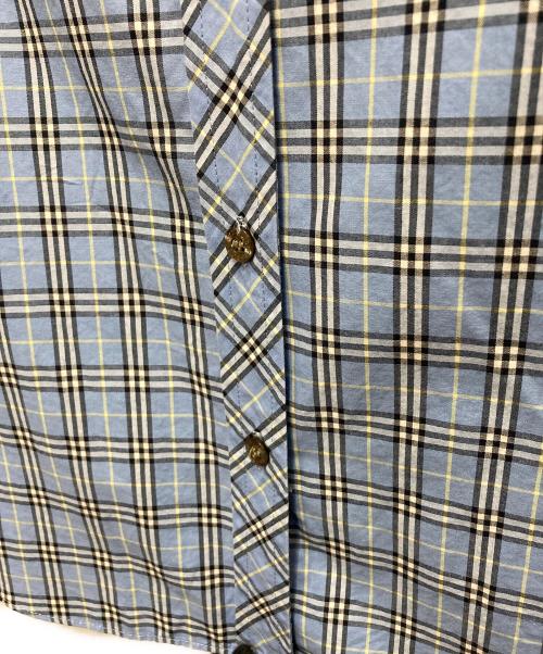 BURBERRY BLUE LABEL（バーバリー ブルー レーベル）BURBERRY BLUE LABEL (バーバリー ブルー レーベル) 半袖シャツ スカイブルー サイズ:SIZE 38の古着・服飾アイテム