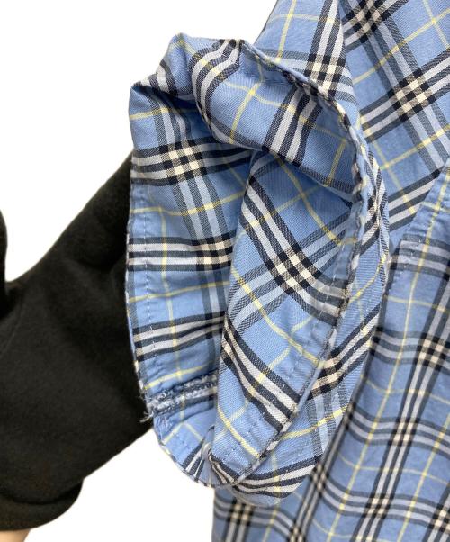 BURBERRY BLUE LABEL（バーバリー ブルー レーベル）BURBERRY BLUE LABEL (バーバリー ブルー レーベル) 半袖シャツ スカイブルー サイズ:SIZE 38の古着・服飾アイテム