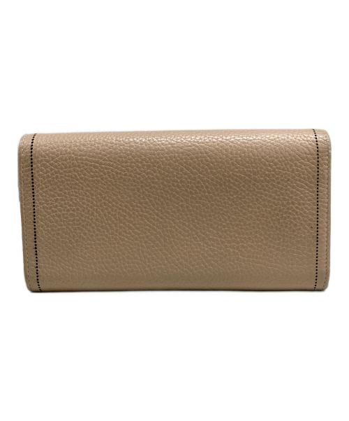 BALENCIAGA（バレンシアガ）BALENCIAGA (バレンシアガ) パンチング加工ウォレット ベージュの古着・服飾アイテム