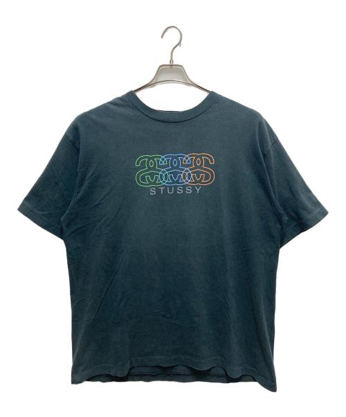 stussy（ステューシー）stussy (ステューシー) 半袖カットソー ネイビー サイズ:SIZE Lの古着・服飾アイテム