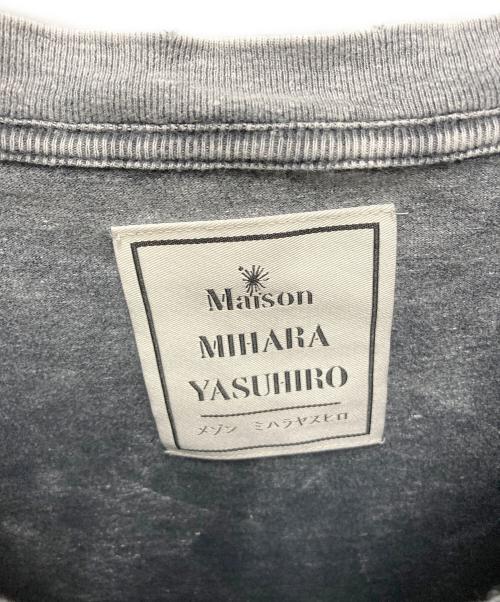 Maison MIHARA YASUHIRO（メゾン ミハラ ヤスヒロ）Maison MIHARA YASUHIRO (メゾン ミハラ ヤスヒロ) 半袖カットソー　24AW Distressed Cat Print T-shirt グレー サイズ:SIZE 48の古着・服飾アイテム