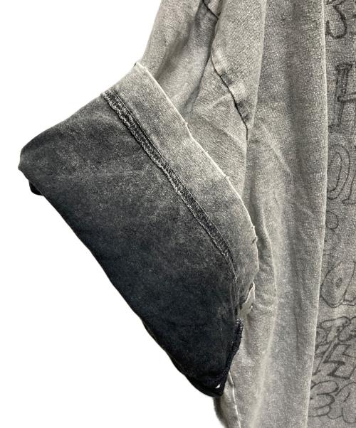 Maison MIHARA YASUHIRO（メゾン ミハラ ヤスヒロ）Maison MIHARA YASUHIRO (メゾン ミハラ ヤスヒロ) 半袖カットソー　24AW Distressed Cat Print T-shirt グレー サイズ:SIZE 48の古着・服飾アイテム