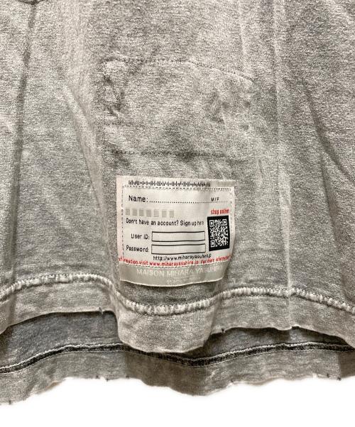 Maison MIHARA YASUHIRO（メゾン ミハラ ヤスヒロ）Maison MIHARA YASUHIRO (メゾン ミハラ ヤスヒロ) 半袖カットソー　24AW Distressed Cat Print T-shirt グレー サイズ:SIZE 48の古着・服飾アイテム