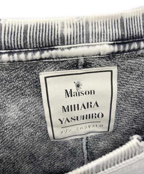 Maison MIHARA YASUHIRO（メゾン ミハラ ヤスヒロ）Maison MIHARA YASUHIRO (メゾン ミハラ ヤスヒロ) スウェット　24AW Distressed Sweatshirt  グレー サイズ:SIZE 46の古着・服飾アイテム