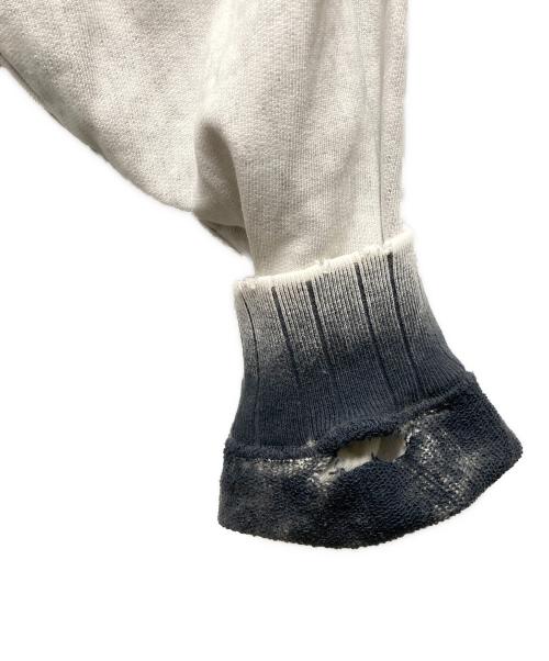 Maison MIHARA YASUHIRO（メゾン ミハラ ヤスヒロ）Maison MIHARA YASUHIRO (メゾン ミハラ ヤスヒロ) スウェット　24AW Distressed Sweatshirt  グレー サイズ:SIZE 46の古着・服飾アイテム