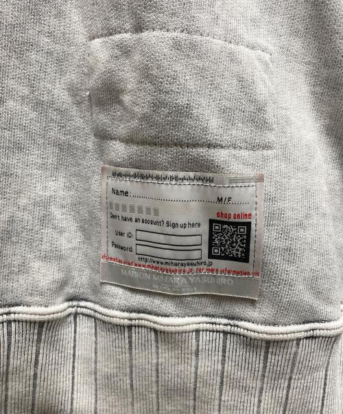 Maison MIHARA YASUHIRO（メゾン ミハラ ヤスヒロ）Maison MIHARA YASUHIRO (メゾン ミハラ ヤスヒロ) スウェット　24AW Distressed Sweatshirt  グレー サイズ:SIZE 46の古着・服飾アイテム