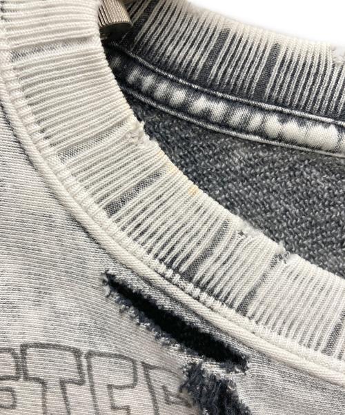 Maison MIHARA YASUHIRO（メゾン ミハラ ヤスヒロ）Maison MIHARA YASUHIRO (メゾン ミハラ ヤスヒロ) スウェット　24AW Distressed Sweatshirt  グレー サイズ:SIZE 46の古着・服飾アイテム