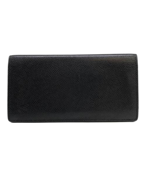 LOUIS VUITTON（ルイ ヴィトン）LOUIS VUITTON (ルイ ヴィトン) 長財布　タイガ　ポルト・カルト・クレディ ブラックの古着・服飾アイテム