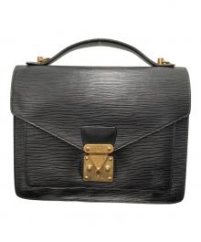LOUIS VUITTON（ルイ ヴィトン）の古着「ハンドバッグ　エピ　モンソー」｜ノワール