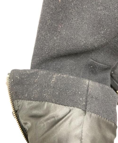 VANSON（バンソン）VANSON (バンソン) ダブルウールライダースジャケット ブラック サイズ:SIZE XLの古着・服飾アイテム