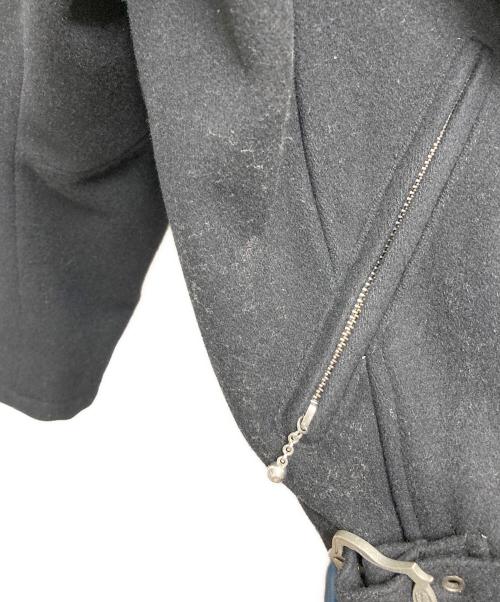 VANSON（バンソン）VANSON (バンソン) ダブルウールライダースジャケット ブラック サイズ:SIZE XLの古着・服飾アイテム