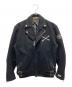 VANSON（バンソン）の古着「ダブルウールライダースジャケット」｜ブラック