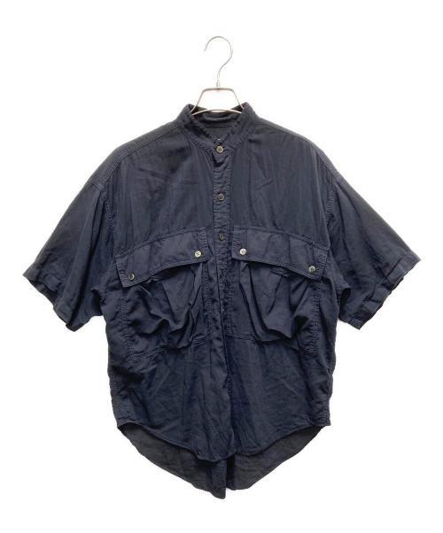 KATHARINE HAMNETT（キャサリンハムネット）KATHARINE HAMNETT (キャサリンハムネット) Ron Herman (ロンハーマン) 半袖シャツ ネイビー サイズ:SIZE XSの古着・服飾アイテム