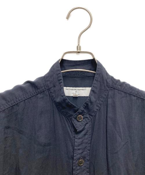 KATHARINE HAMNETT（キャサリンハムネット）KATHARINE HAMNETT (キャサリンハムネット) Ron Herman (ロンハーマン) 半袖シャツ ネイビー サイズ:SIZE XSの古着・服飾アイテム