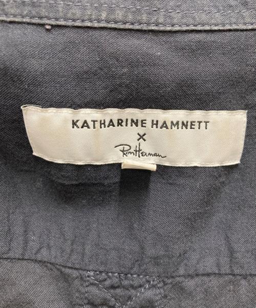 KATHARINE HAMNETT（キャサリンハムネット）KATHARINE HAMNETT (キャサリンハムネット) Ron Herman (ロンハーマン) 半袖シャツ ネイビー サイズ:SIZE XSの古着・服飾アイテム