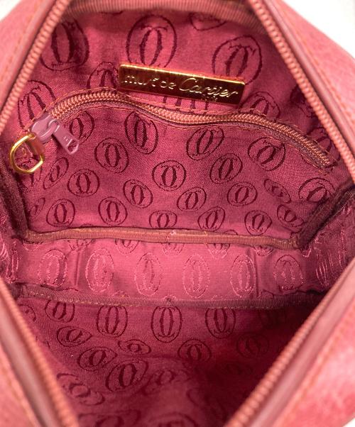 Cartier（カルティエ）Cartier (カルティエ) ショルダーバッグ レッドの古着・服飾アイテム